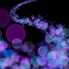 Blue-purple elegant abstract background with blur bokeh effects