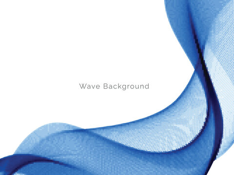 Modern Blue wave design background