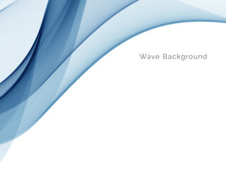 Blue wave stylish dymanic background