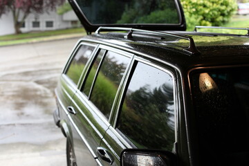 Vintage Car Ready To Hit The Road For A Road Trip