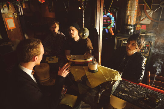 Pub scene - waiting for a drink