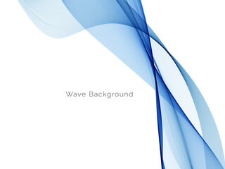 Modern Blue wave design background