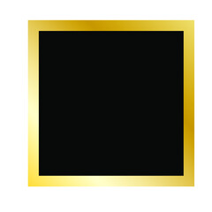 black square in gold frame