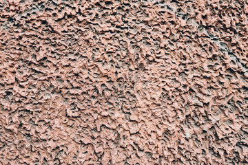 Pink Structural plaster of an aincient building