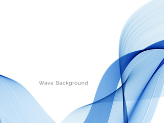 Blue wave concept background illustration