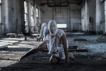 Dirty monster girl with bandaged face © Павел Костенко