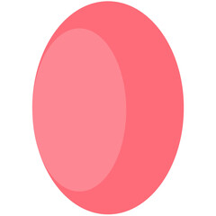 vector illustration of pink easter egg