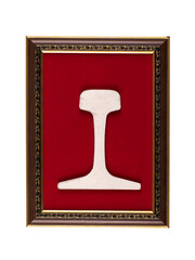 Stack steel railway isolated on white background