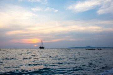 Sunset over Gulf of Thailand