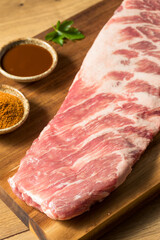 Raw St Louis Style BBQ Ribs