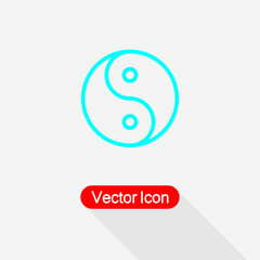 Yin Yang Icon Vector Illustration Eps10