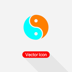 Yin Yang Icon Vector Illustration Eps10