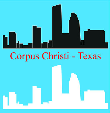 Corpus Cristi, Texas (city Silhouette)