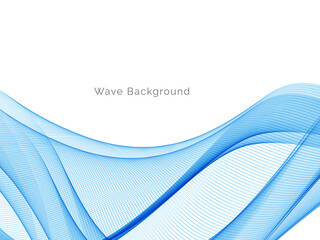 Blue wave stylish dymanic background