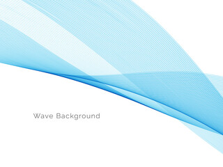 Blue wave concept background illustration
