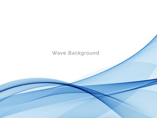 Modern Blue wave design background