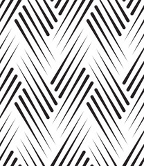 Vector geometric texture. Monochrome repeating pattern. Lattice of intersecting stripes.