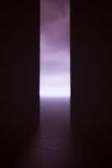 Futuristic dark room Background 