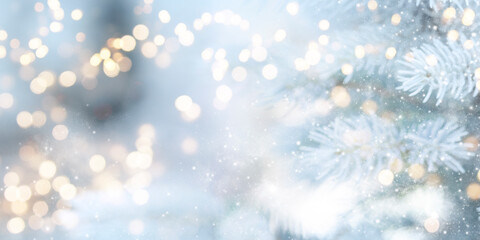 Blurred background. Christmas and New Year holidays background .