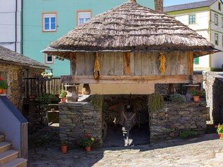 image of the traditional houses of san martin de los oscos