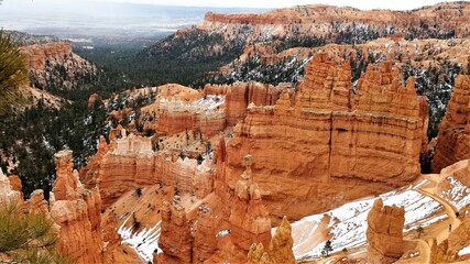 Bryce canyon in the spring