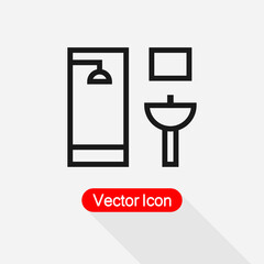 Bathroom Icon Vector Illustration Eps10