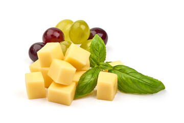 Holland cheese, isolated on white background