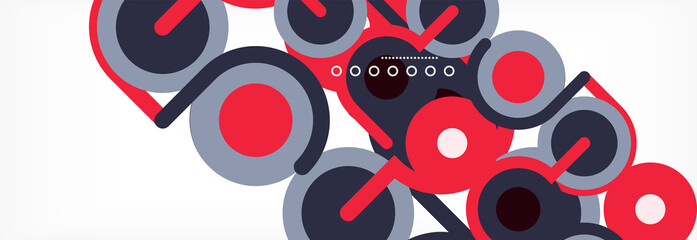 Circles and lines abstract background for covers, banners, flyers and posters and other templates