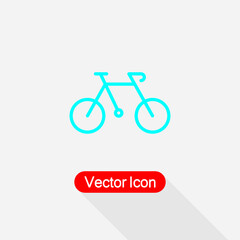 Fototapeta premium Bicycle Icon, Bike Icon Vector Illustration Eps10