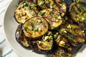 Organic Roasted Grilled Eggplant