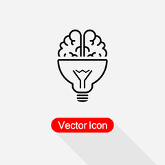 Brain Idea Icon Vector Illustration Eps10