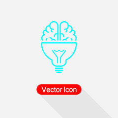Brain Idea Icon Vector Illustration Eps10