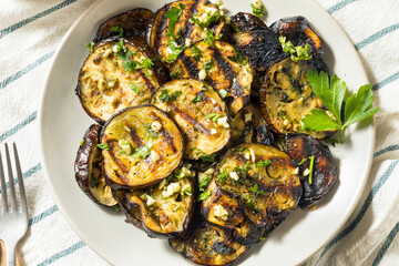 Organic Roasted Grilled Eggplant