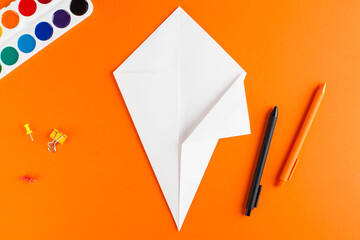 Step-by-step instructions for origami paper casting for Halloween. Step 5. DIY for all saints ' day.