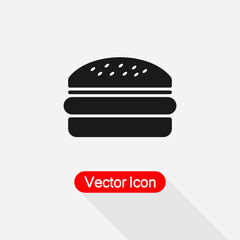 Burger Icon Vector Illustration Eps10