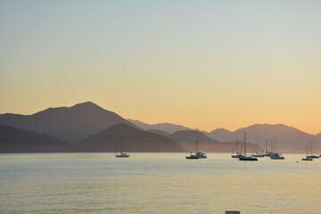 
Itagua beach in the morning, in Ubatuba, Brazil