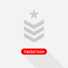 Chevron Icon, Badge Military Icon Vector Illustration Eps10