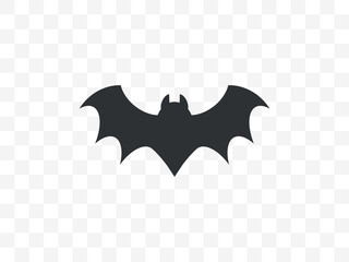 Halloween, horror, bat icon. Vector illustration, flat design.