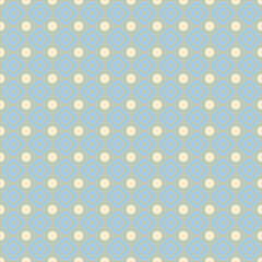 Seamless geometric vector pattern. Abstract background. Brown and blue geometric ornamental vector pattern.