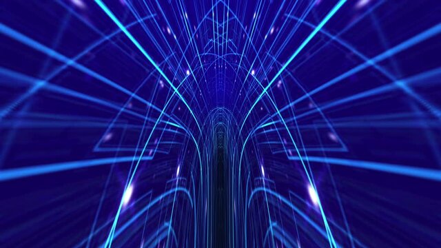 Abstract Cyberspace Animation Background, Loop, 4k
