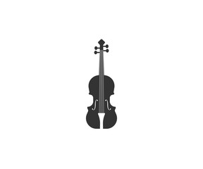 Music, string, violin icon. Vector illustration, flat design. - 375238788