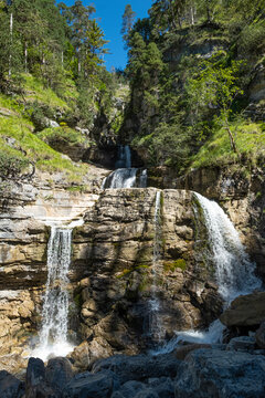 Waterfall in the Bavarian Apls