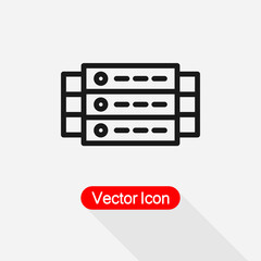 Data Center Icon Vector Illustration Eps10
