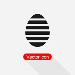 Egg Icon, Easter Egg Icon vector illustration eps 10