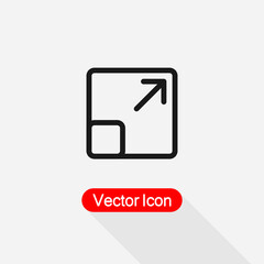 Obraz na płótnie Canvas Enlarge Icon Vector Illustration Eps10