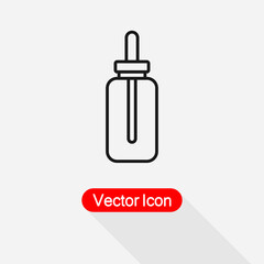 Eye Drops Icon, Liquid Bottle Icon Vector Illustration Eps10