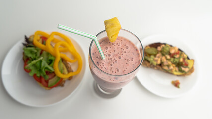 Delicious smoothies breakfast and snack 