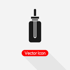 Eye Drops Icon, Liquid Bottle Icon Vector Illustration Eps10