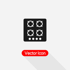 Gas Stove Icon Vector Illustration Eps10