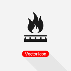 Gas Stove Icon Vector Illustration Eps10